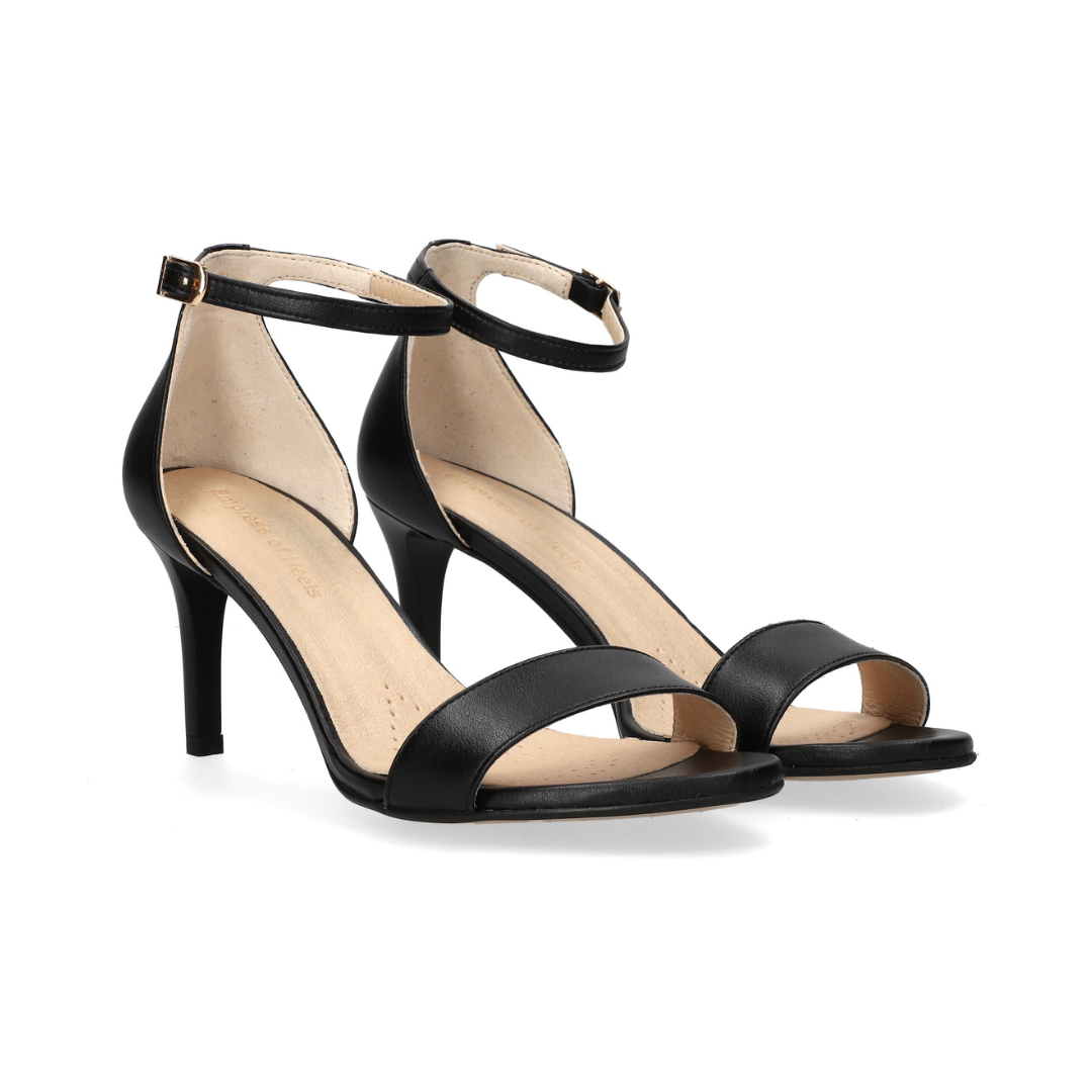 Black Beauty Sandal - 75mm heels