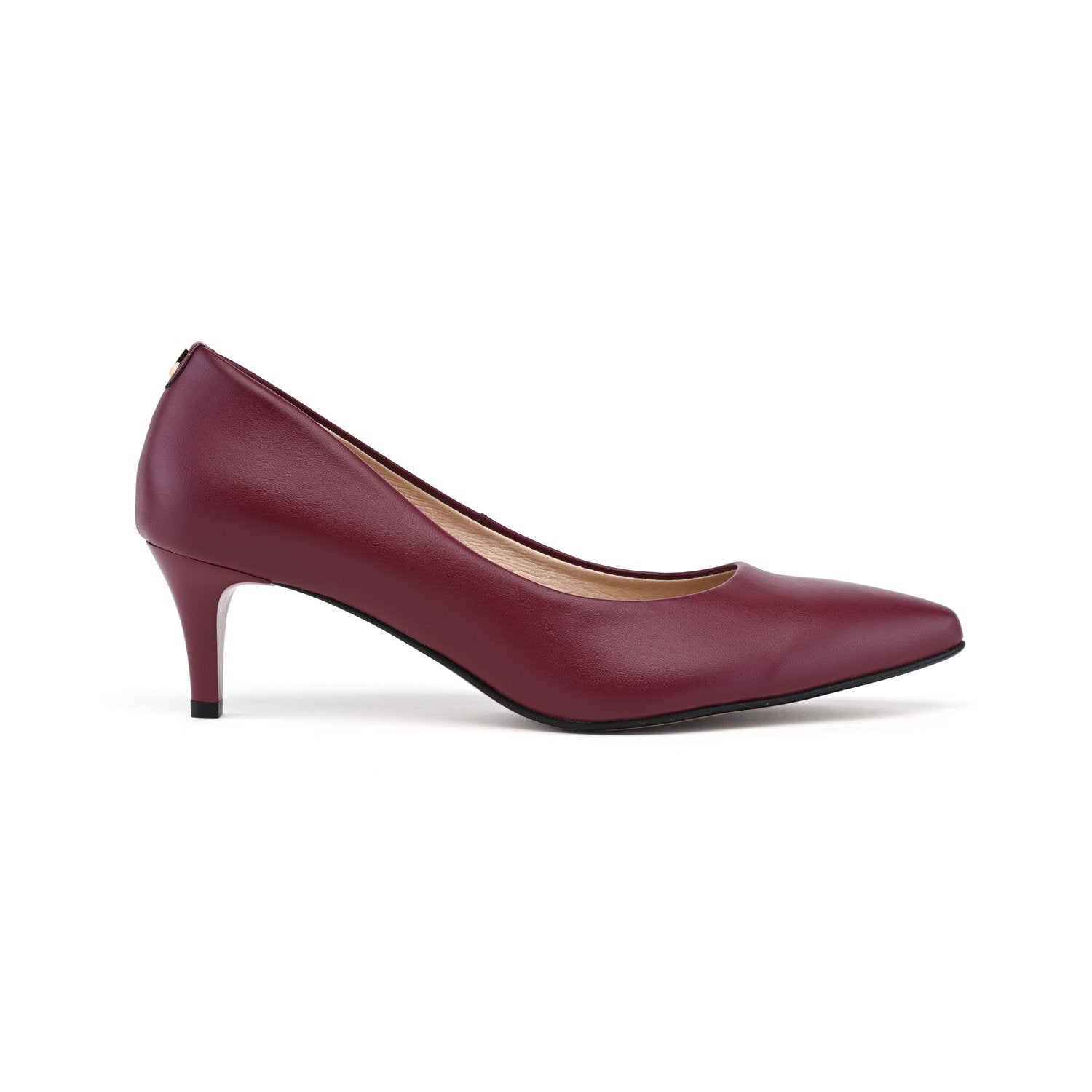 Burgundy Bliss - vegan 55mm heels