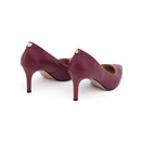 Burgundy Bliss - vegan 75mm heels