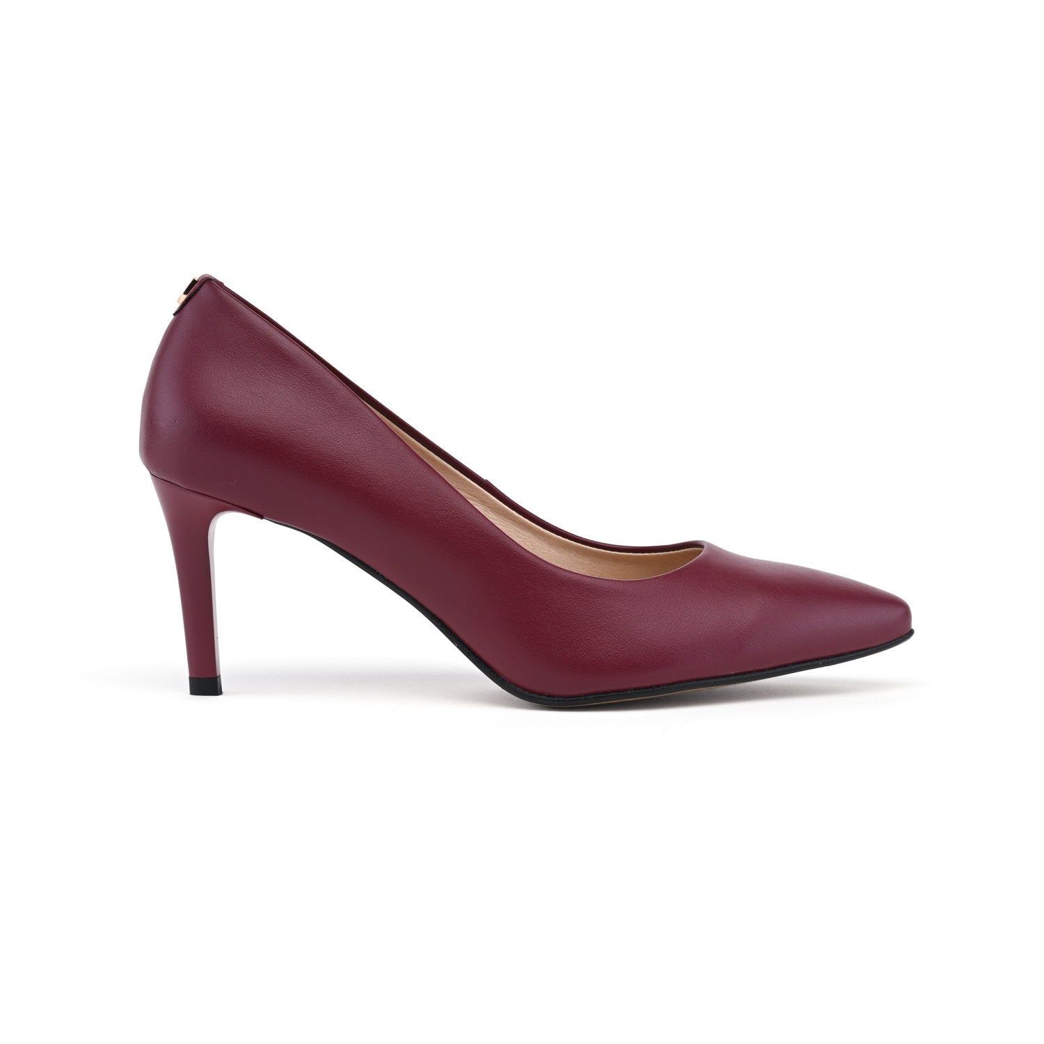 Burgundy Bliss - vegan 75mm heels
