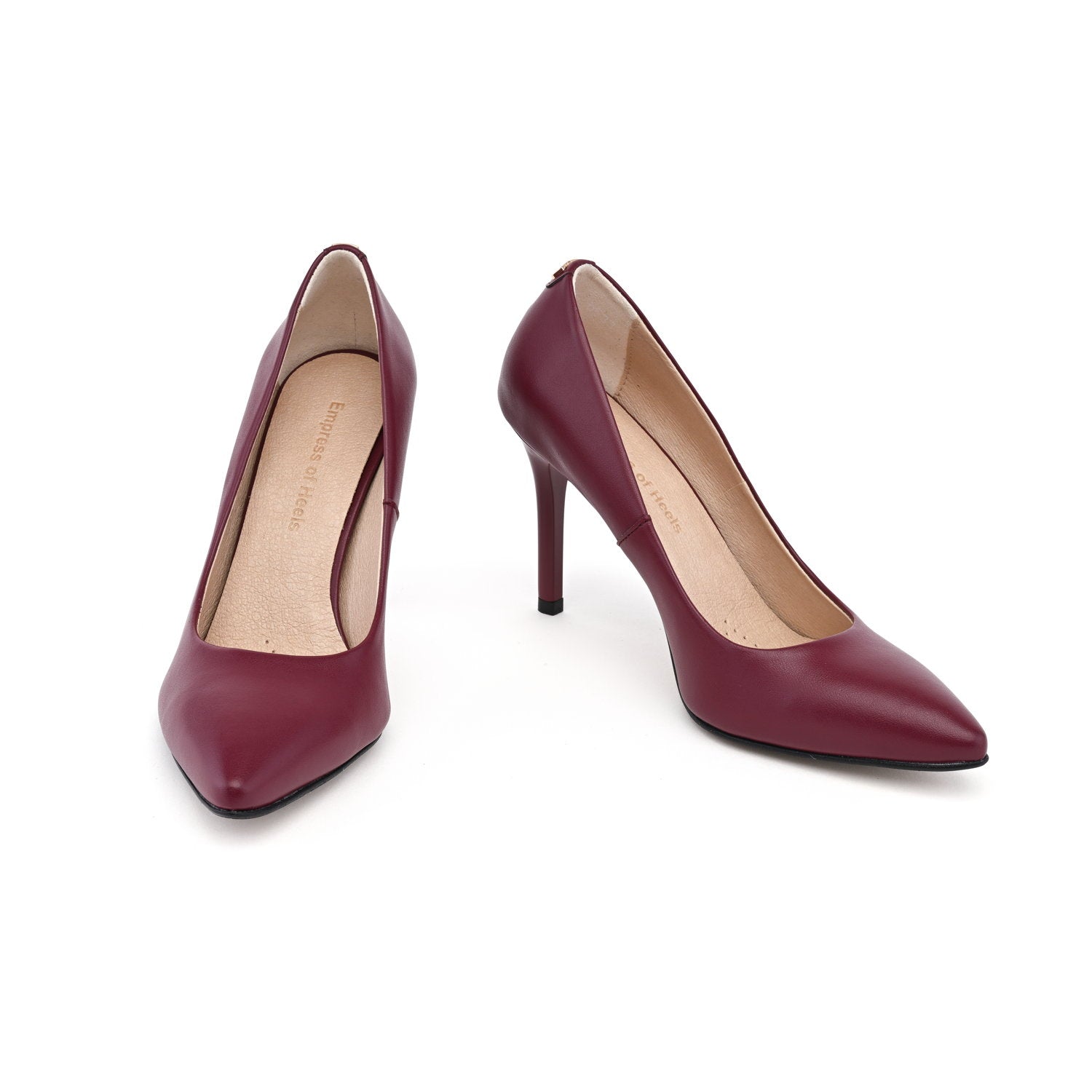 Burgundy Bliss - vegan 95mm heels