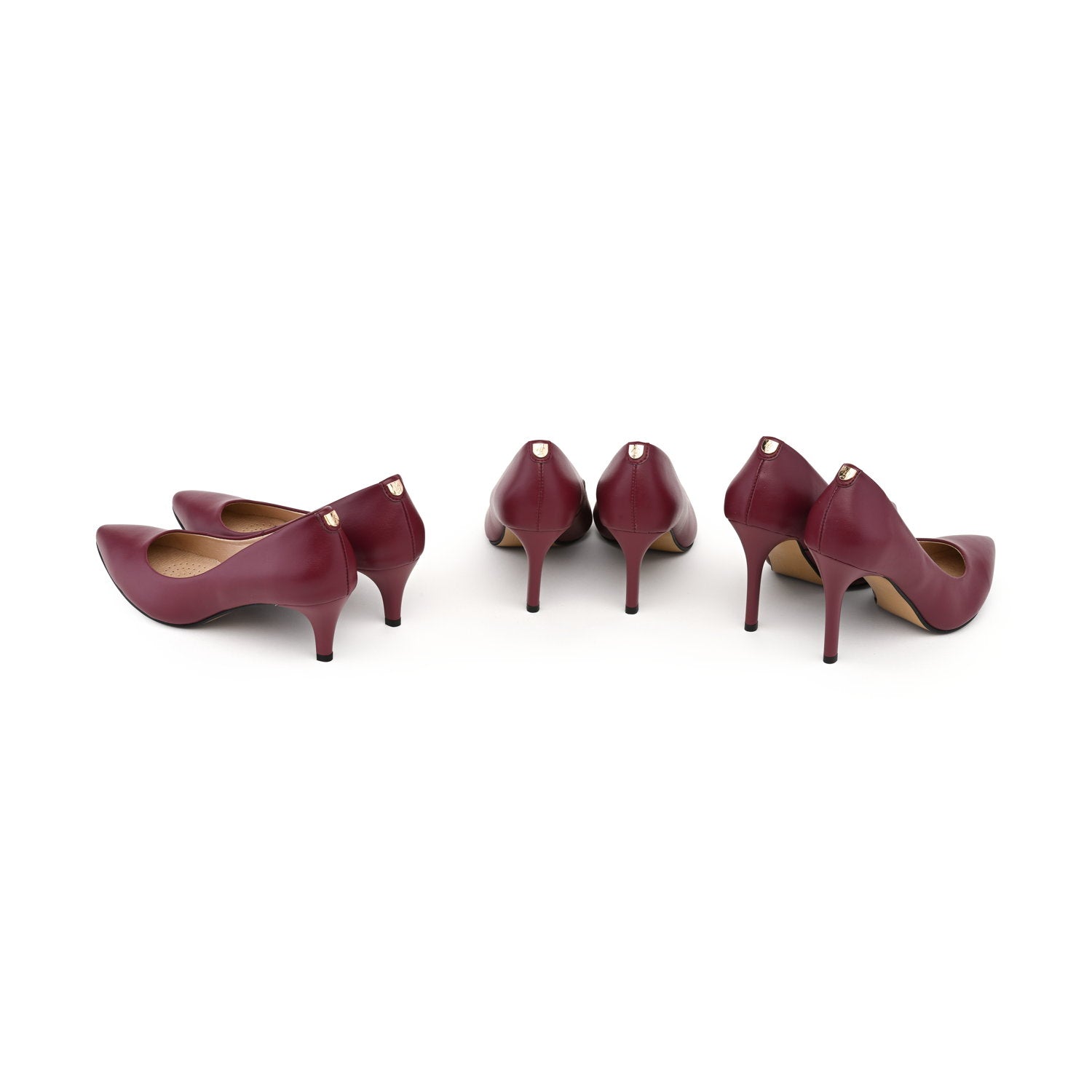 Burgundy Bliss - vegan 75mm heels