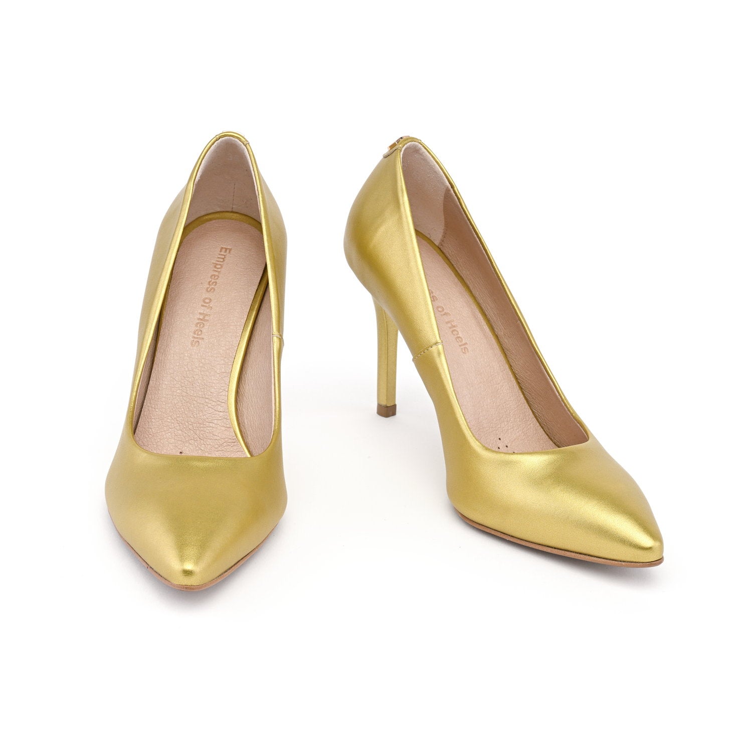 Golden Glamour - vegan 95mm heels