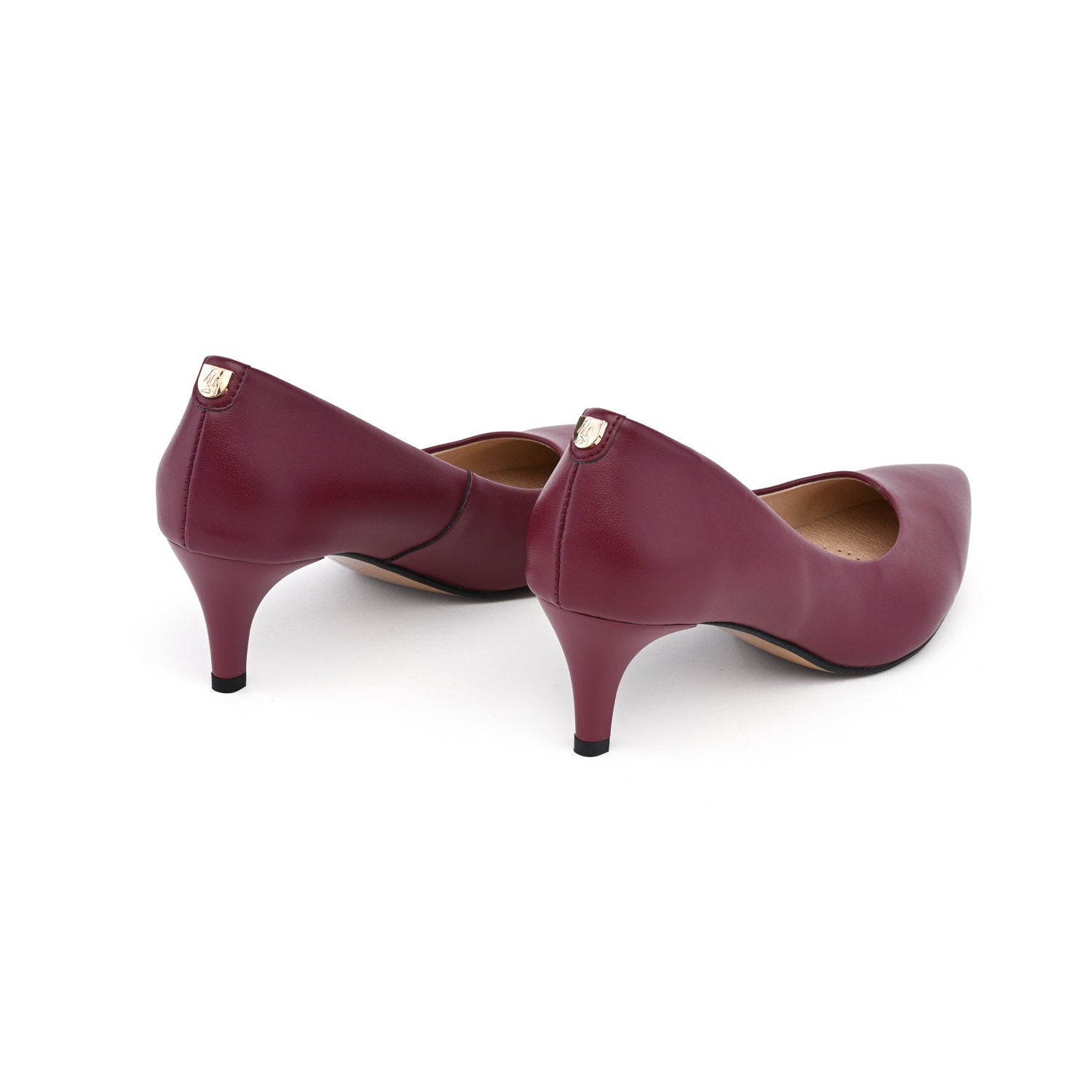 Burgundy Bliss - vegan 55mm heels