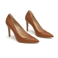 The Brown - vegan pumps met 100mm hak