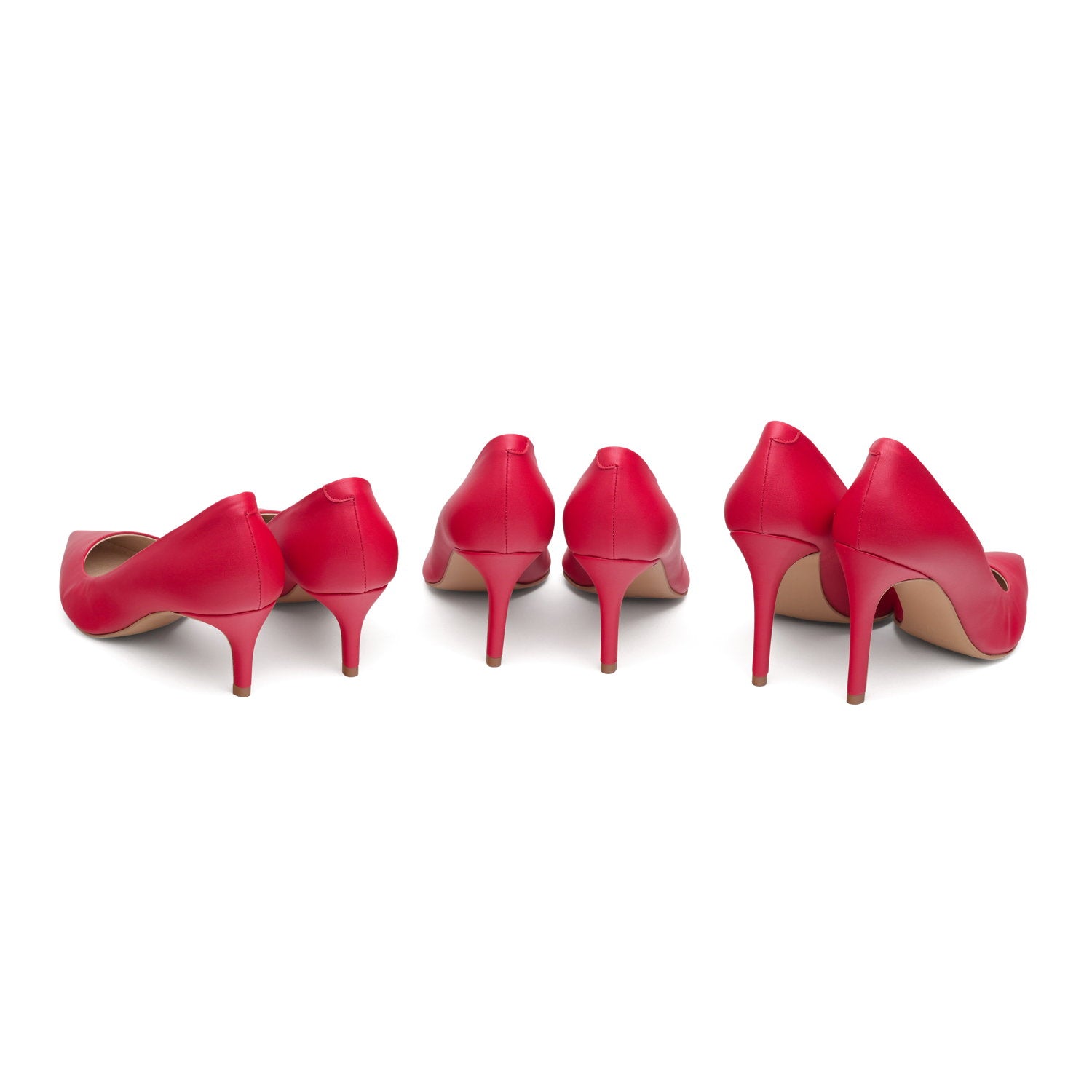 The Red - vegan 50mm heels