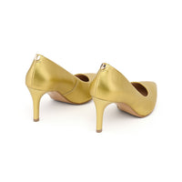 Golden Glamour - vegan pumps met 75mm hak